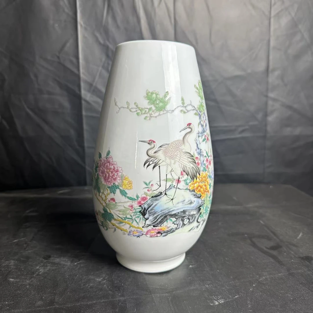 ZY-DP-A153松鹤延年花插1个装高13.5厘米宽12厘米