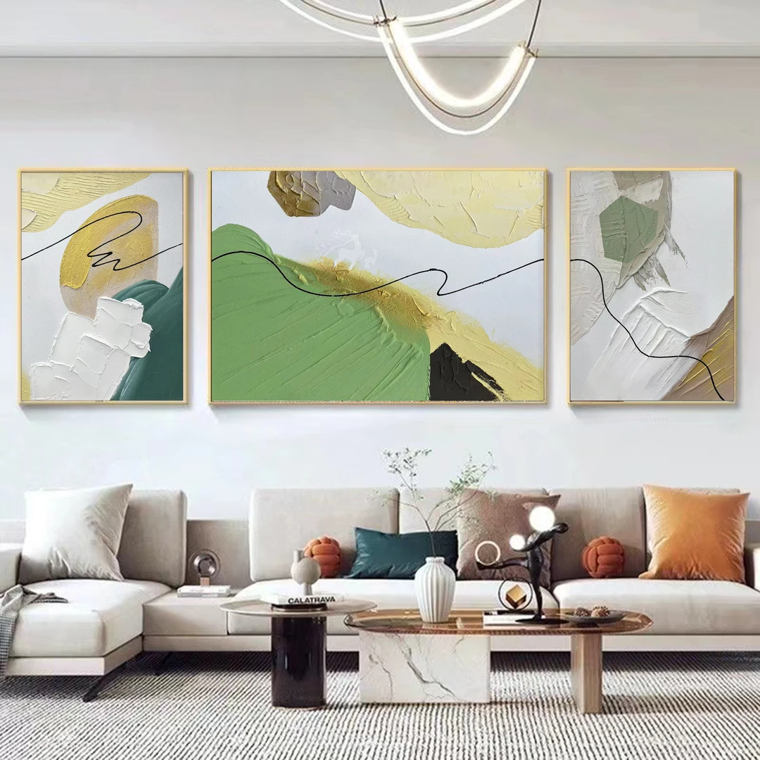 SF 246《回忆》纯手工手绘油画现代抽象沙发客厅背景墙装饰挂画