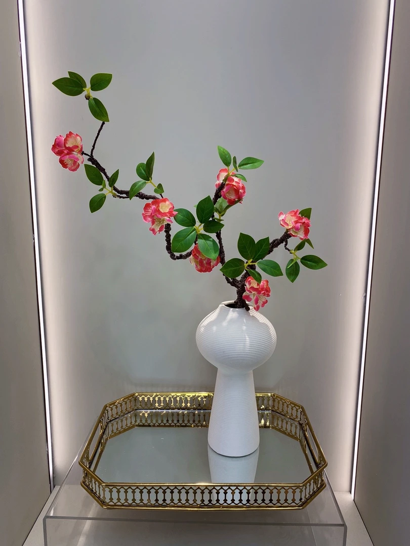 仿真梅花花束枯枝梅花发泡柔软可自造型装饰花家居摄影装饰花