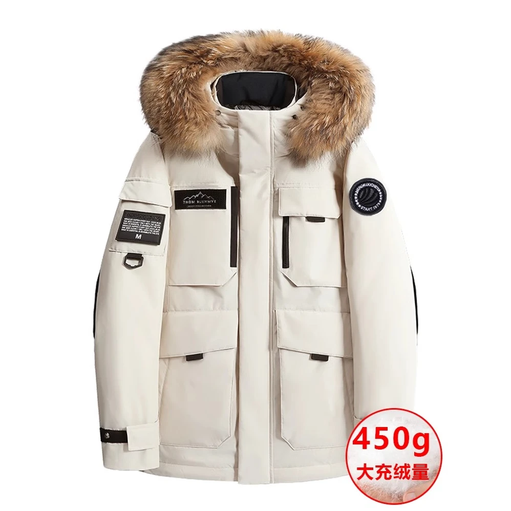 高端棉服男冬季加厚极寒2025新款青年休闲男士保暖时尚派克中长款