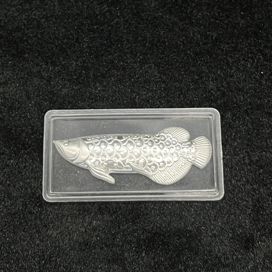 足银银制品 【云找玉】足银 999 年年有鱼摆件 多样性发1件 QY2046
