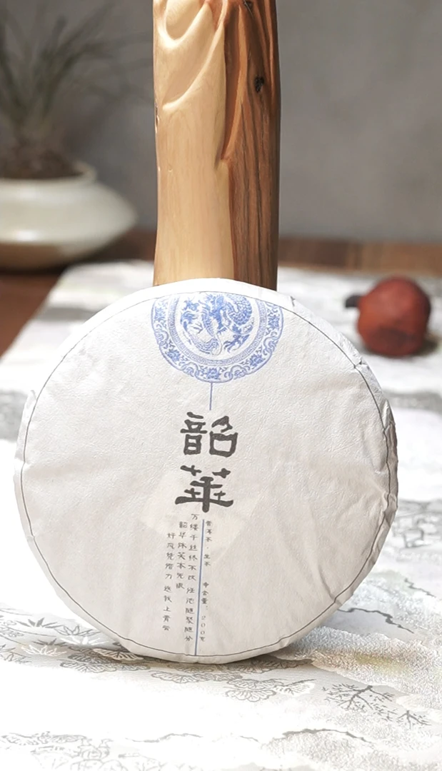 韶华  2023年邦东古树头春头采 藤条茶 大叶种晒青毛茶