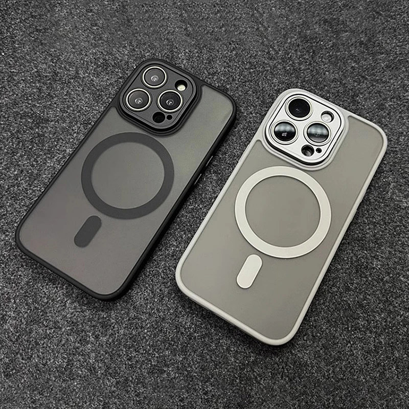 苹果15promax磨砂手机壳iPhone14超强磁吸13防摔12镜头全包保护壳