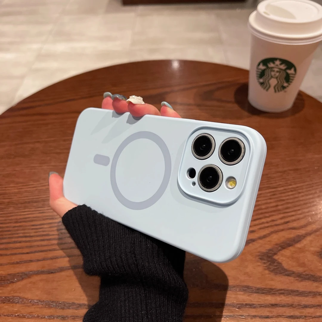 Magsafe磁吸苹果16手机壳iPhone15液态硅胶14Promax男女防摔13/12