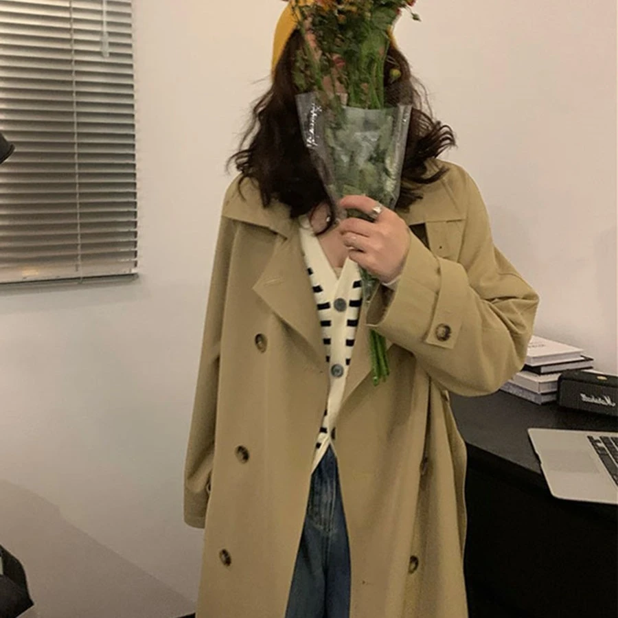 2024新款风衣外套女小个子英伦风中长款短款韩版春秋大衣2188款