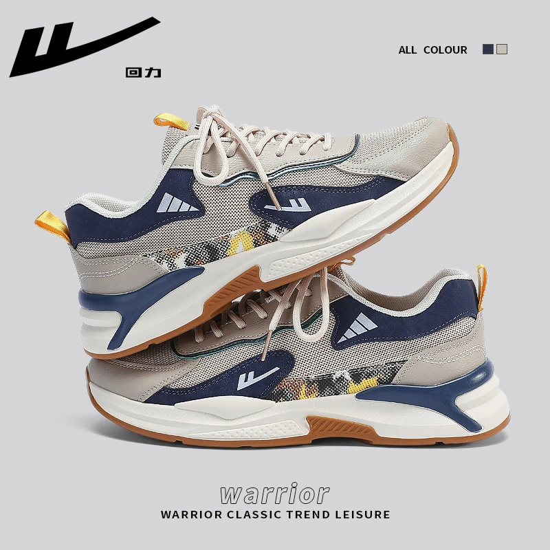 Warrior/回力男鞋潮流网鞋2024新款运动鞋跑步鞋休闲透气时尚鞋子