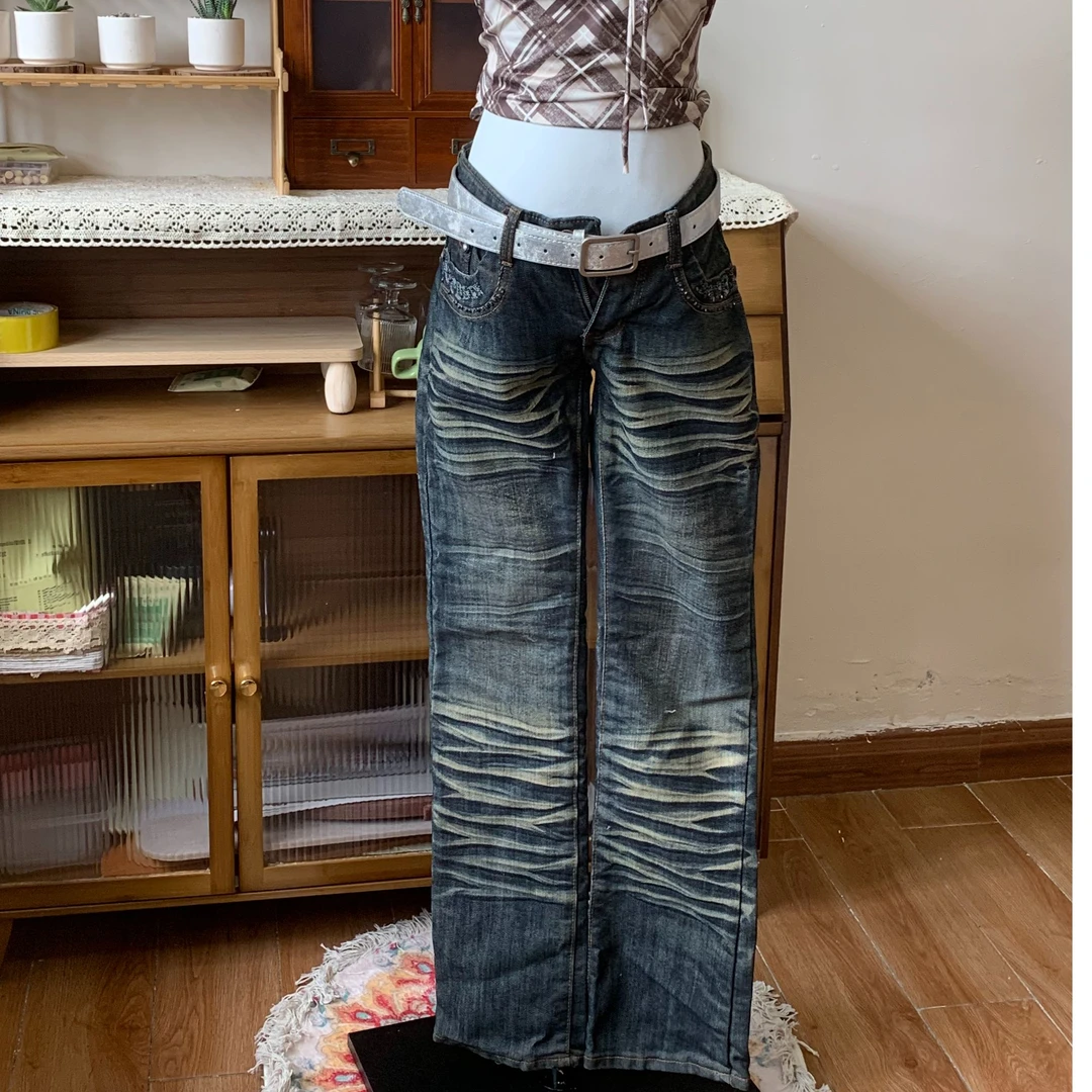 孤品古着辣妹复古长裤