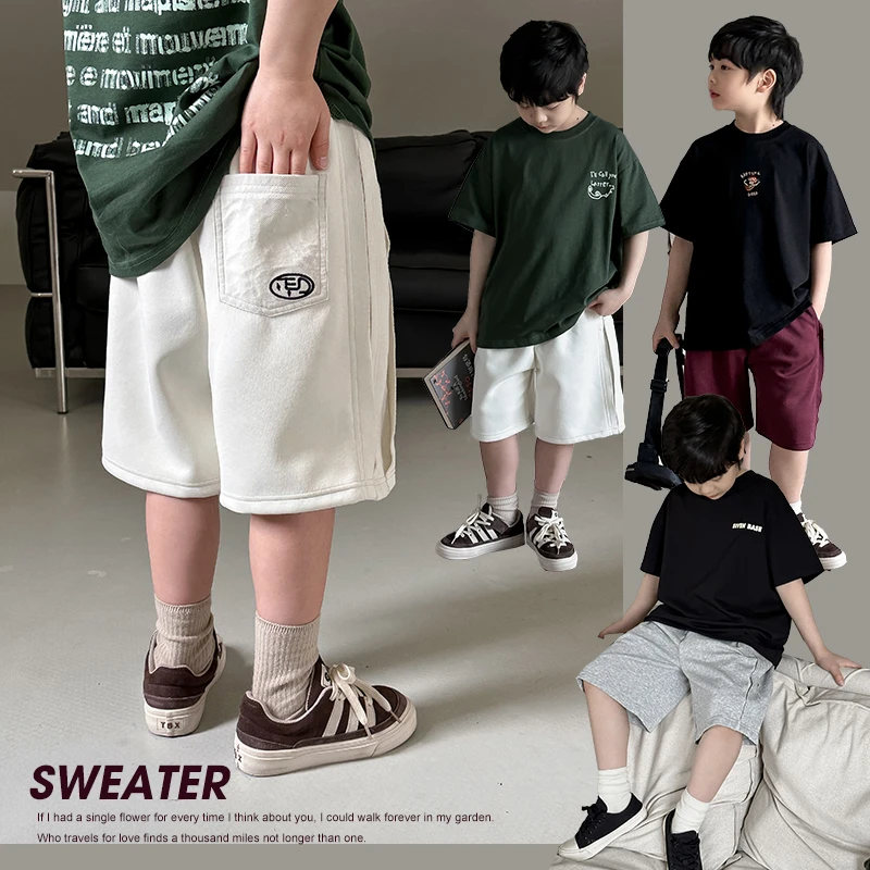 【现货】男童2024新款休闲短裤宝宝外穿薄款宽松中大童儿童