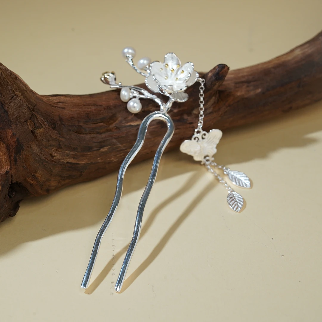 925银银制品 【小北严选】S925银发簪-17H90X212