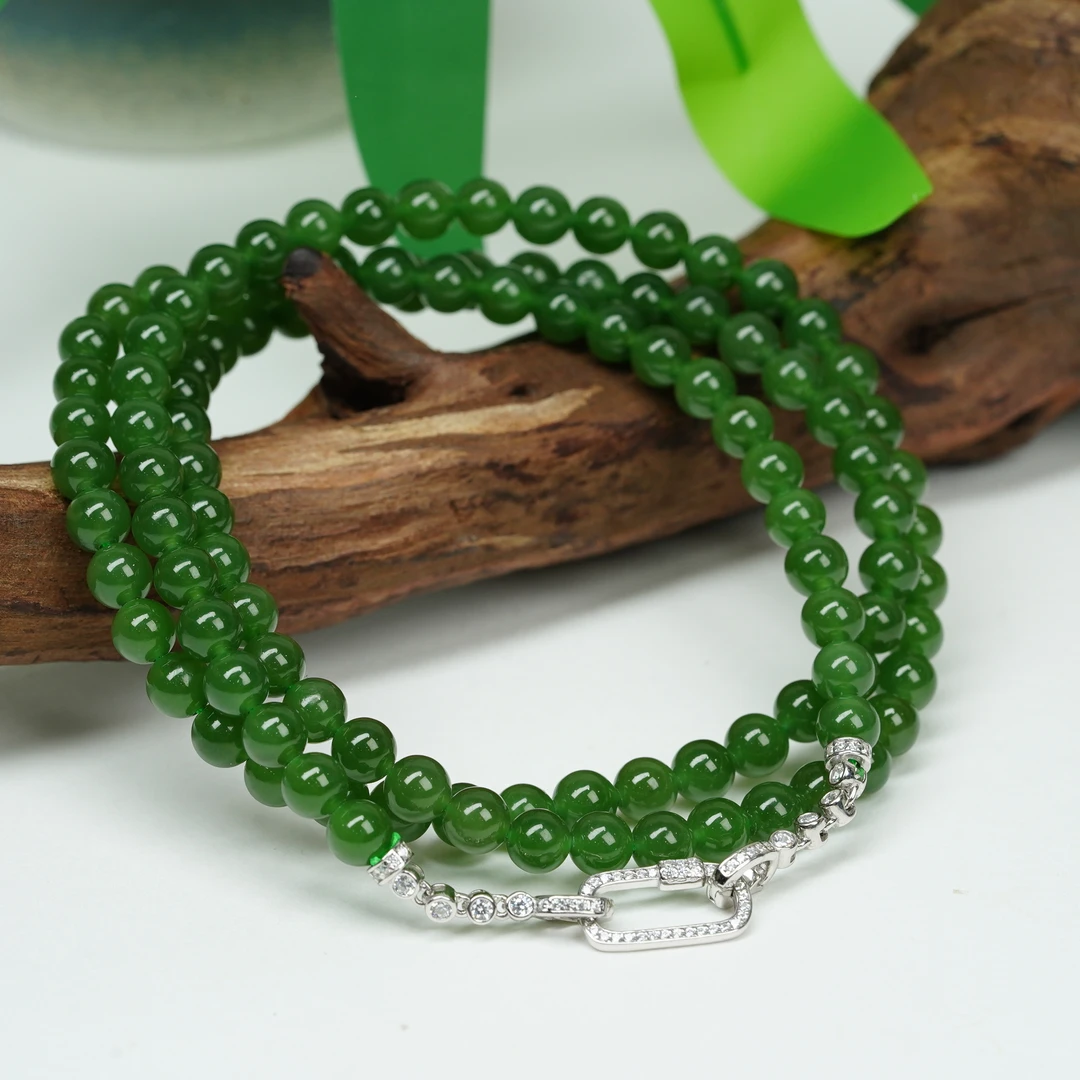 【小北严选】和田玉圆珠珠链1-BH65X65【多样性发一件】约6mm108颗