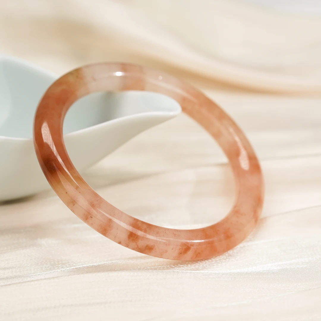 【小北严选】桃花酿金丝玉手镯28-17H33X184【多样性发一】圈口50-63