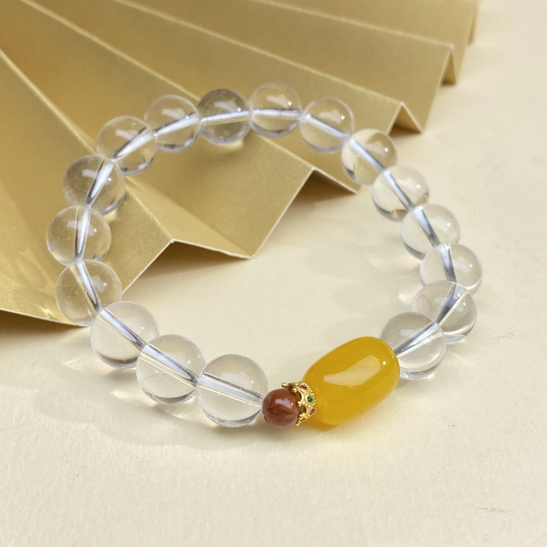 【小北严选】白水晶DIY手串31-17L05X235【多样性发一件】约10mm