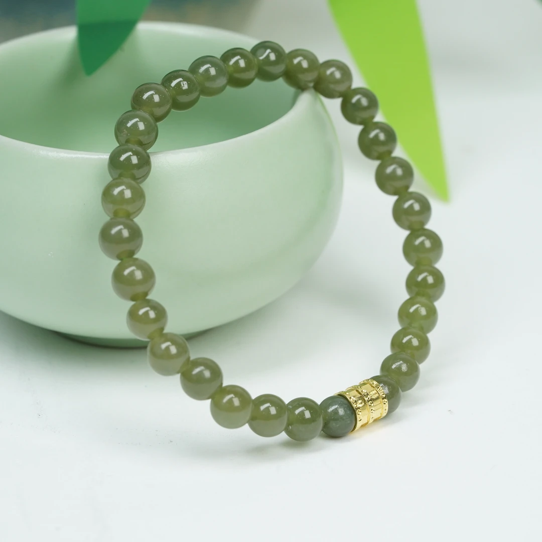 【小北好物】和田玉DIY手串QH16X464【多样性发一件】约5.5mm+