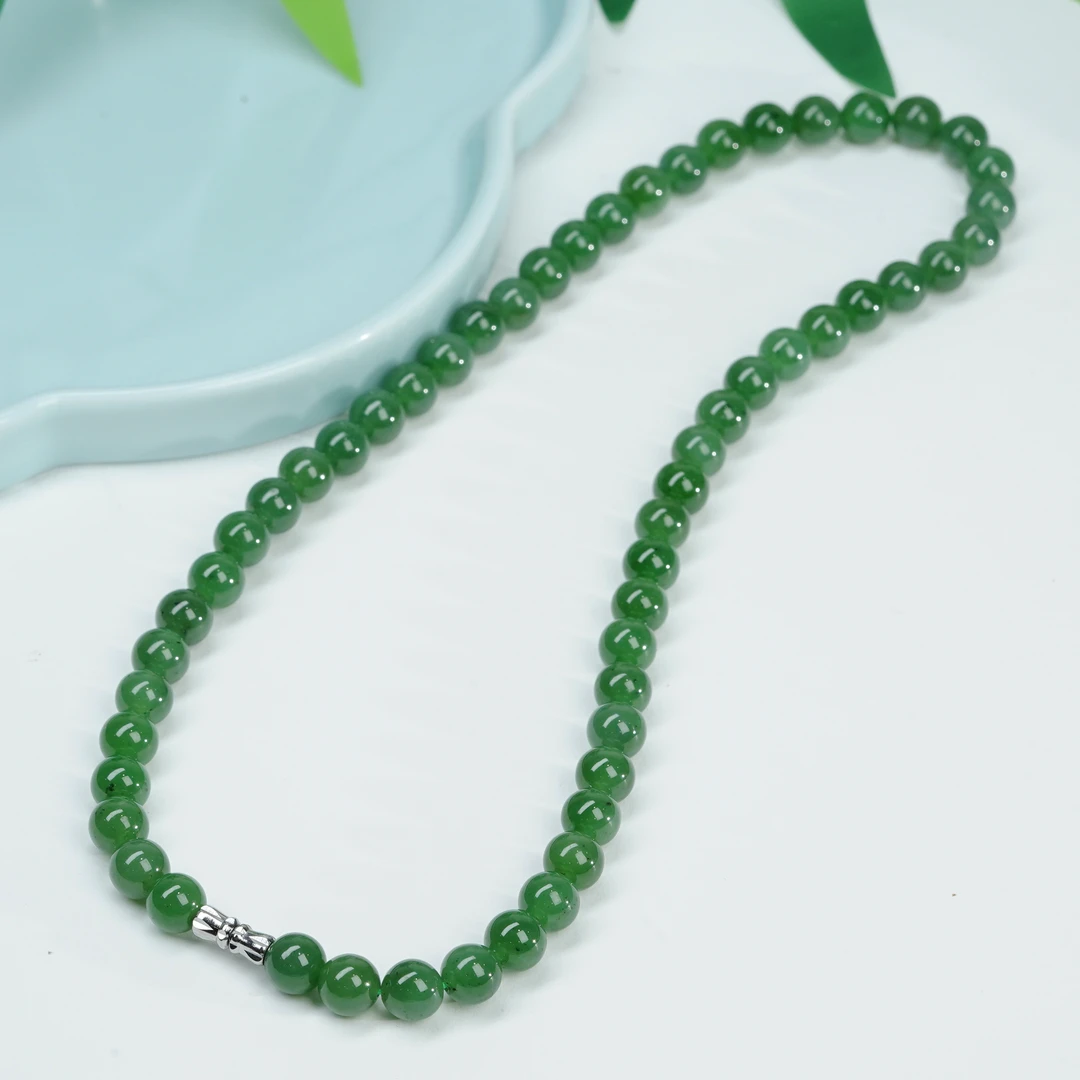 【小北好物】和田玉项链QH16X447【多样性发一件】约7.5mm+