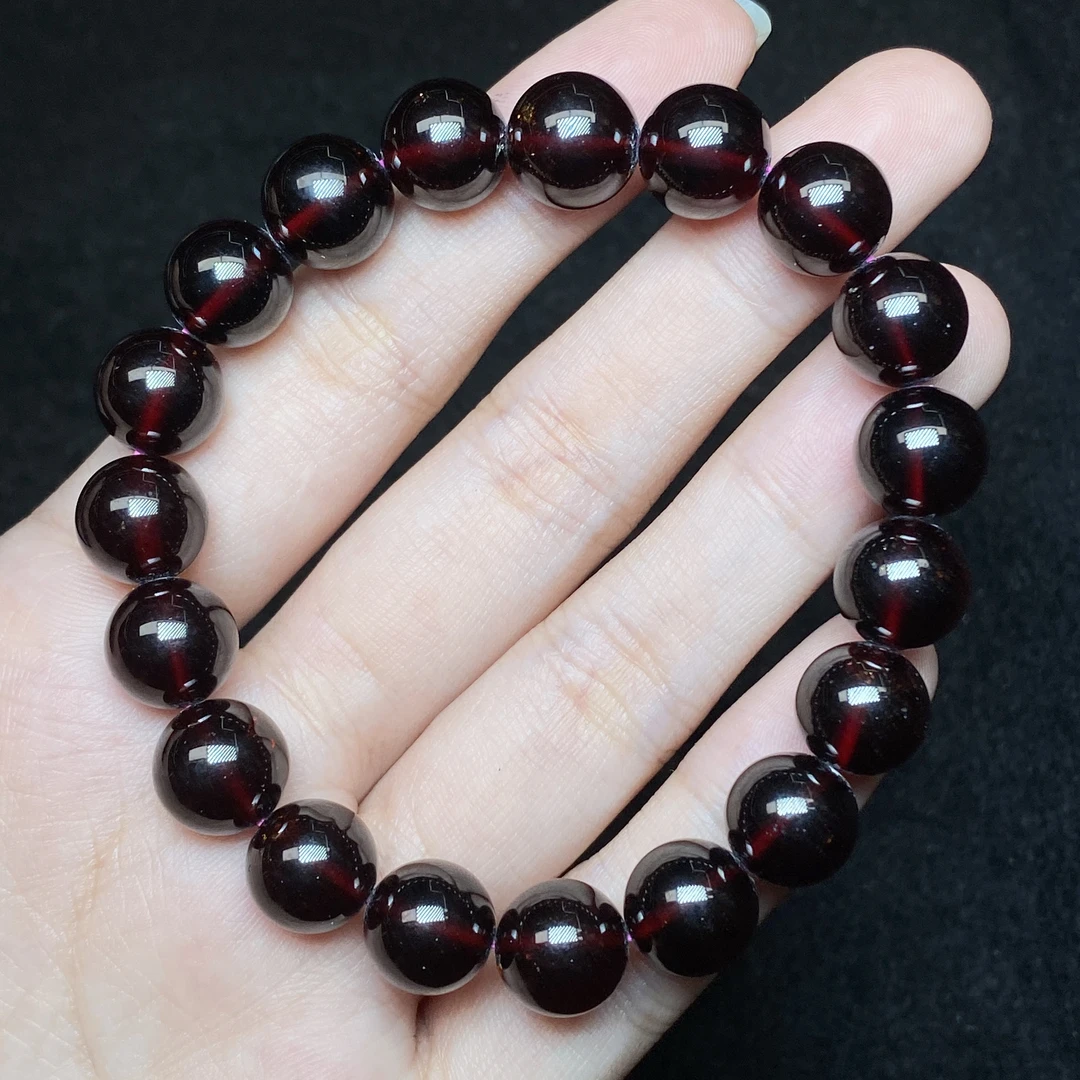 【小北好物】石榴石单圈手串QL01X1124【多样性发一件】约10mm