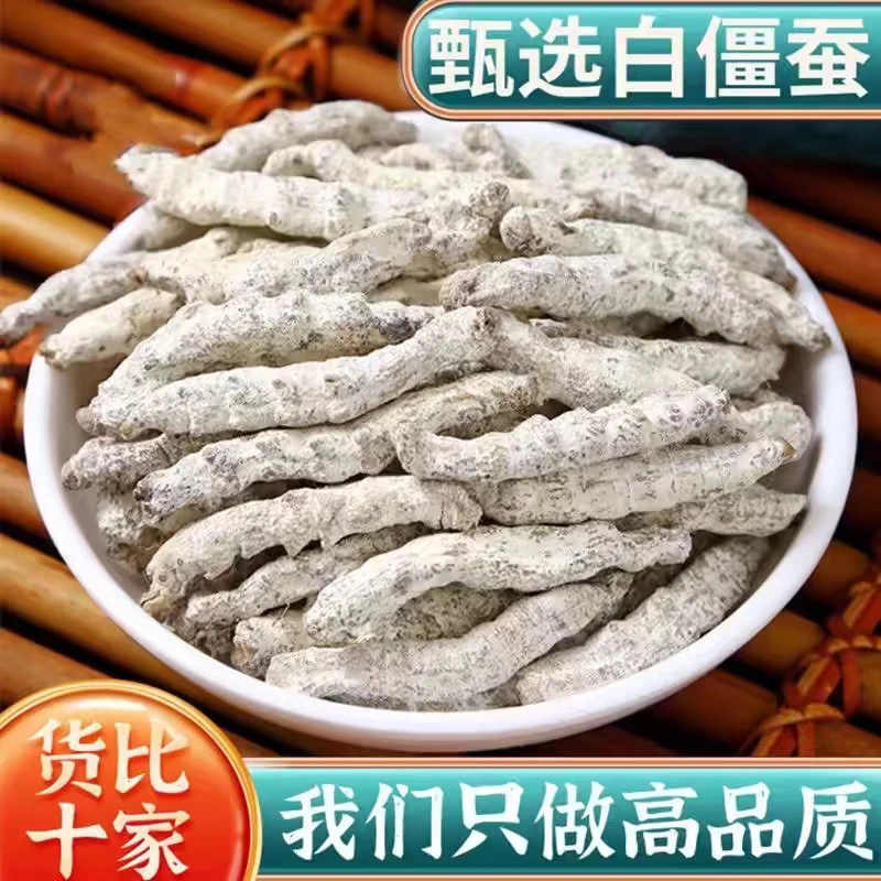 正品白僵蚕新货僵蚕白僵虫天虫姜蚕姜虫另有僵蚕白僵蚕粉包邮