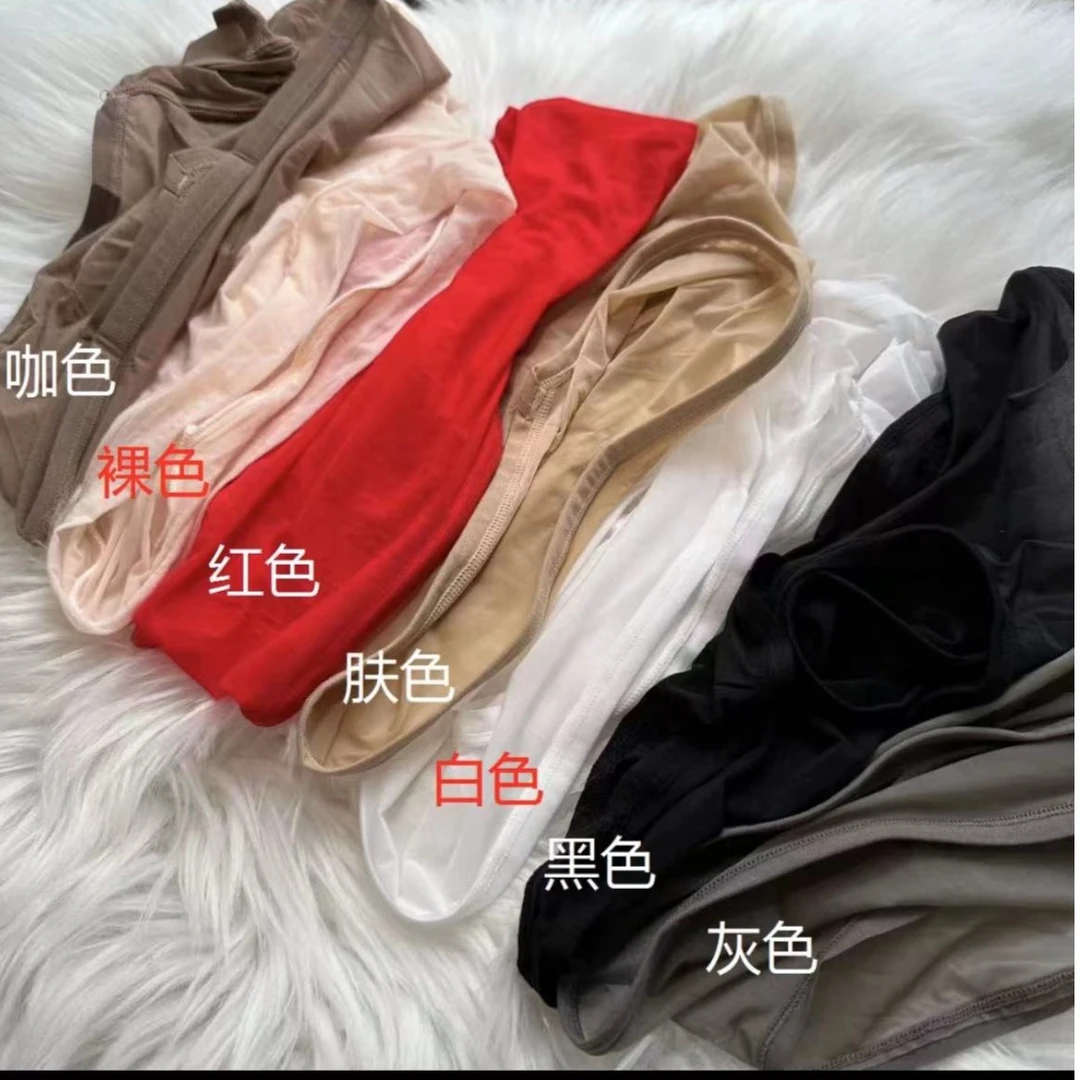 男女时尚油亮轻薄款极光短裤(丝袜材质，介意勿拍）