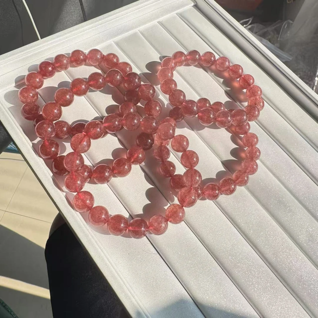 大破烂玄老矿草莓晶手串（多样性发一）
