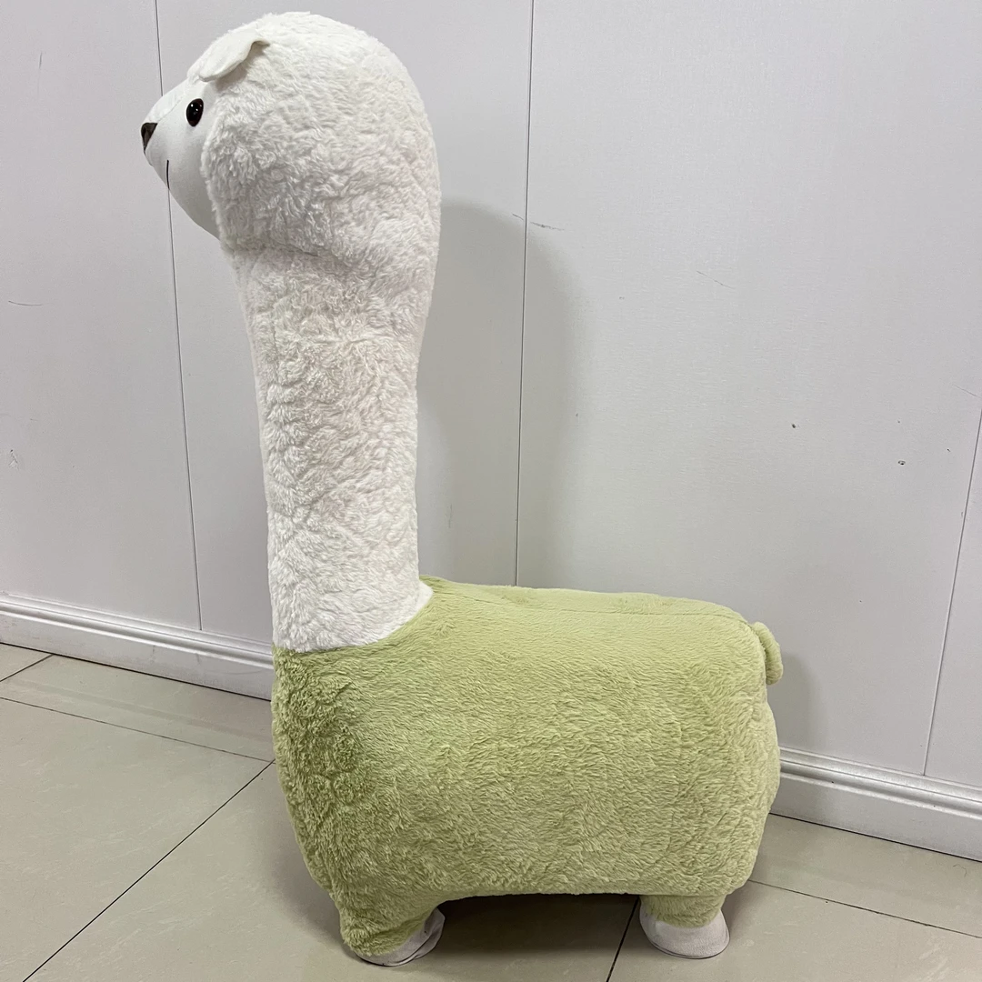 羊驼坐骑客厅摆件儿童沙发休闲椅