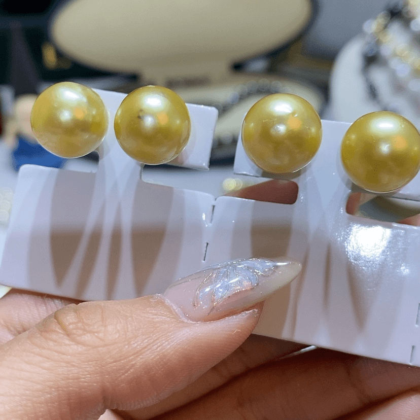 【闪购商品】海水珍珠耳饰银S925镶嵌