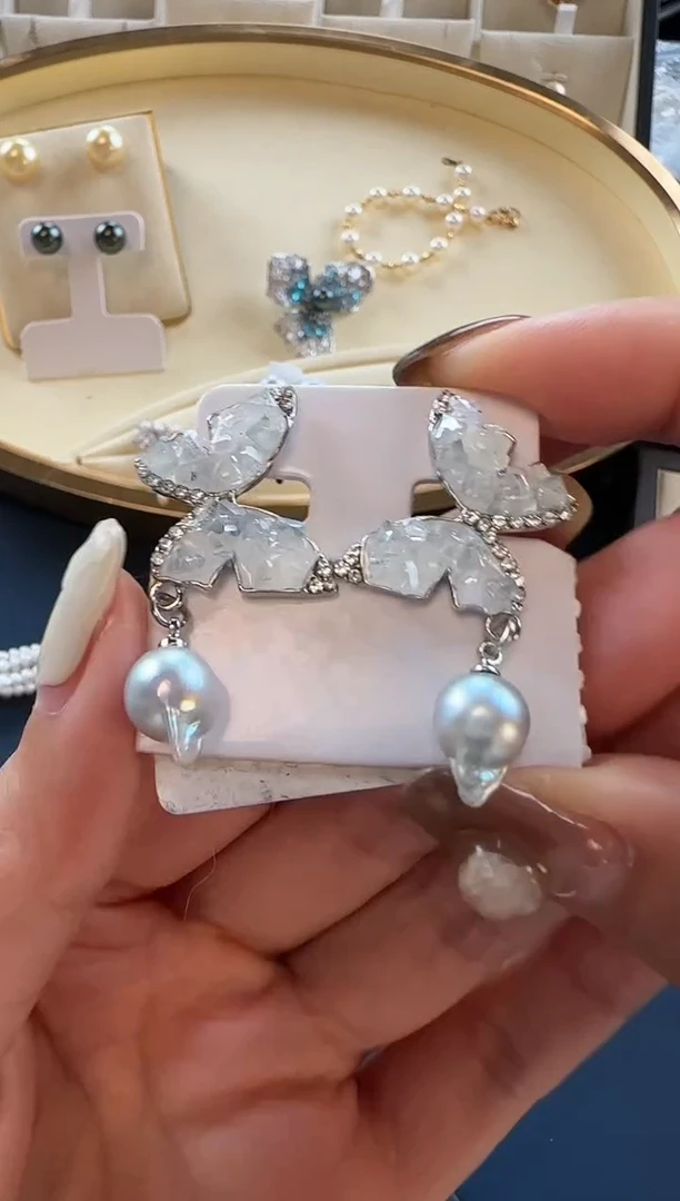 【闪购商品】海水珍珠耳饰未镶嵌1