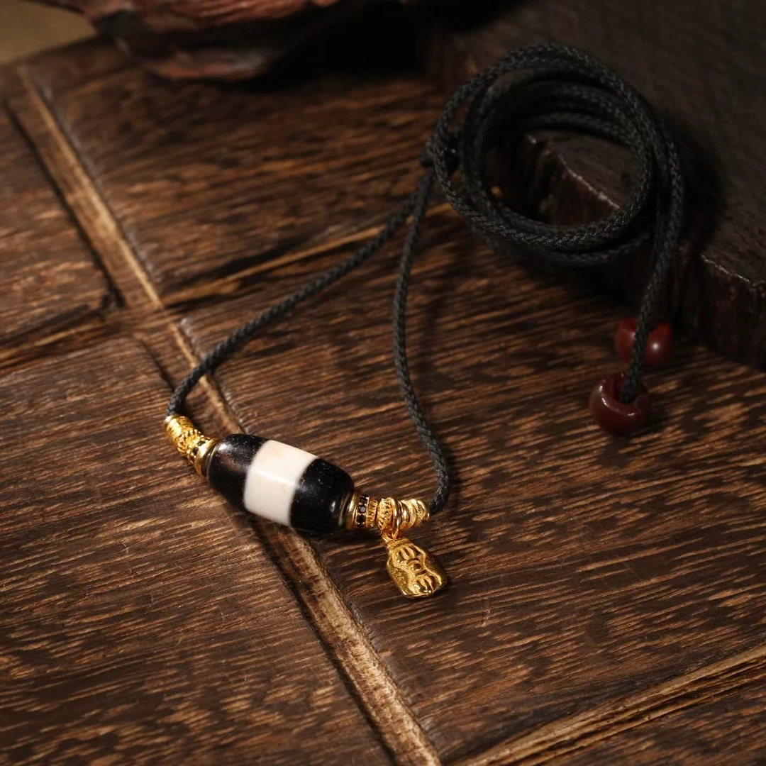 壹加小羊|黑白药师玛瑙锁骨链