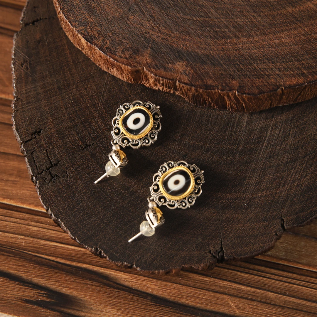 壹加小羊|聚缘银镶一Y耳坠一对发