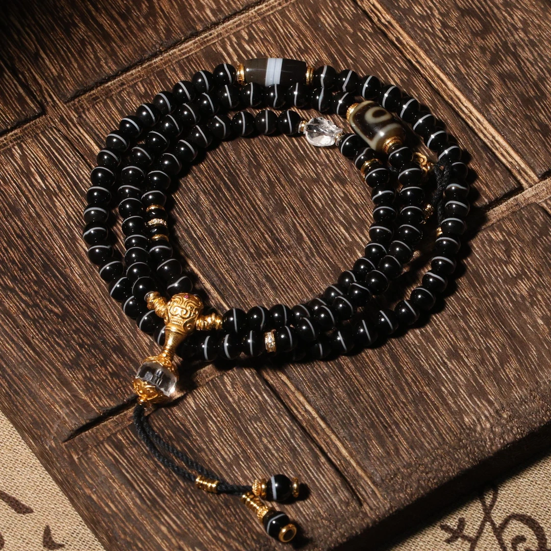 壹加小羊|手工设计玛瑙地门二y药师108锁骨链