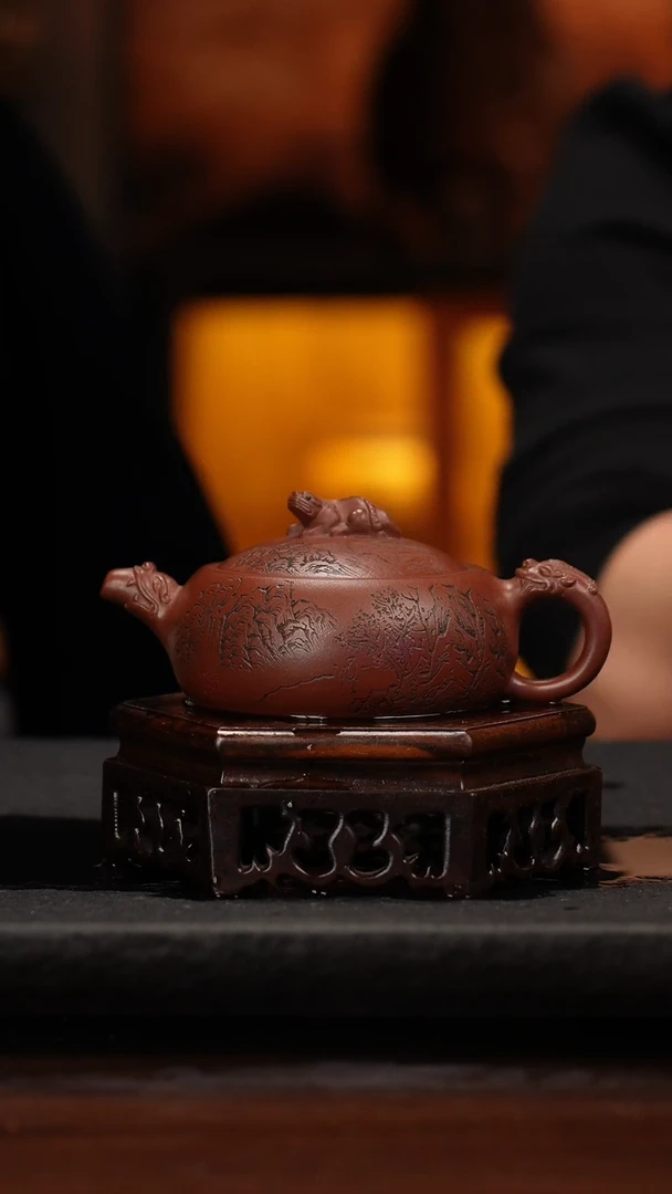 【闪购商品】紫砂茶壶46 独占鳌头（）,CYP,底槽清