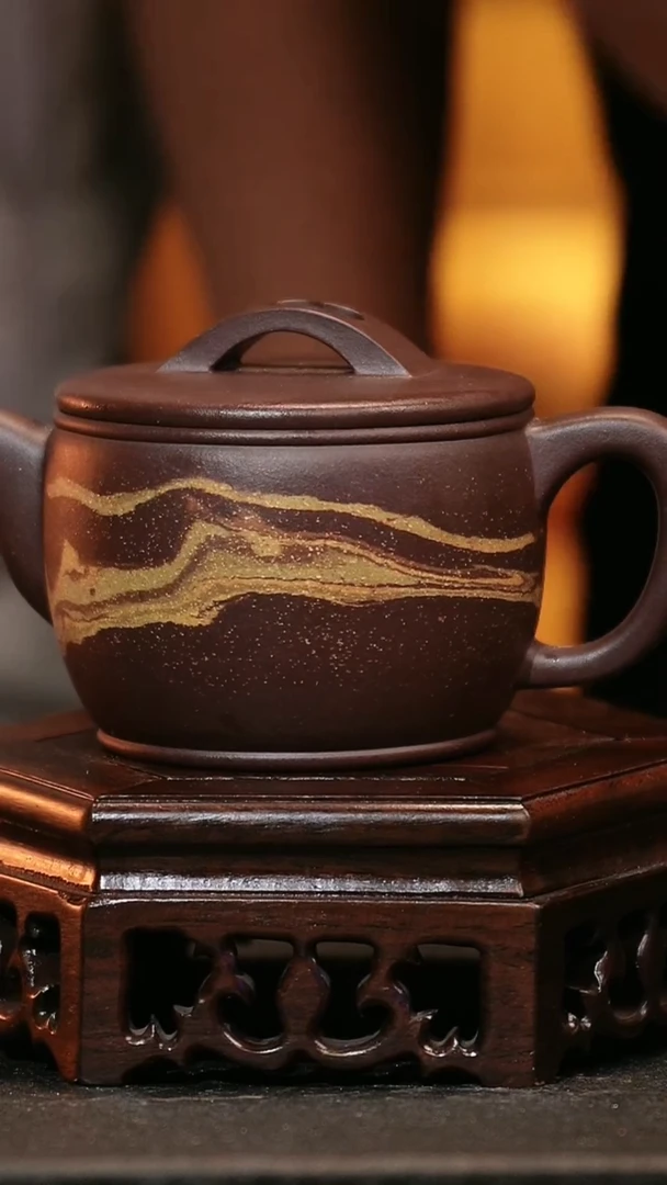 【闪购商品】紫砂茶壶54 汉瓦,DJB,紫泥