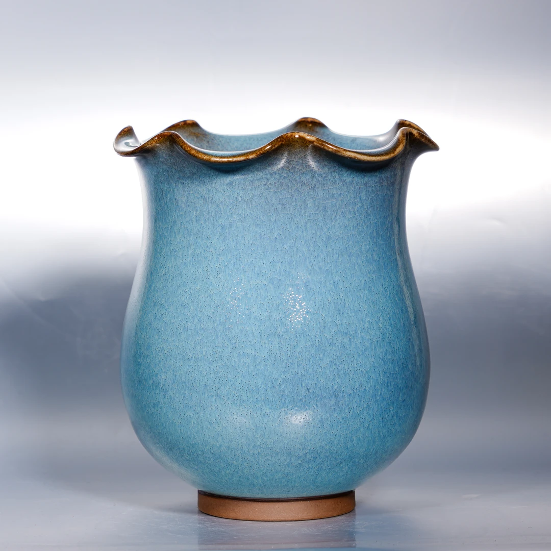 聪老板钧瓷荷口罐(374)