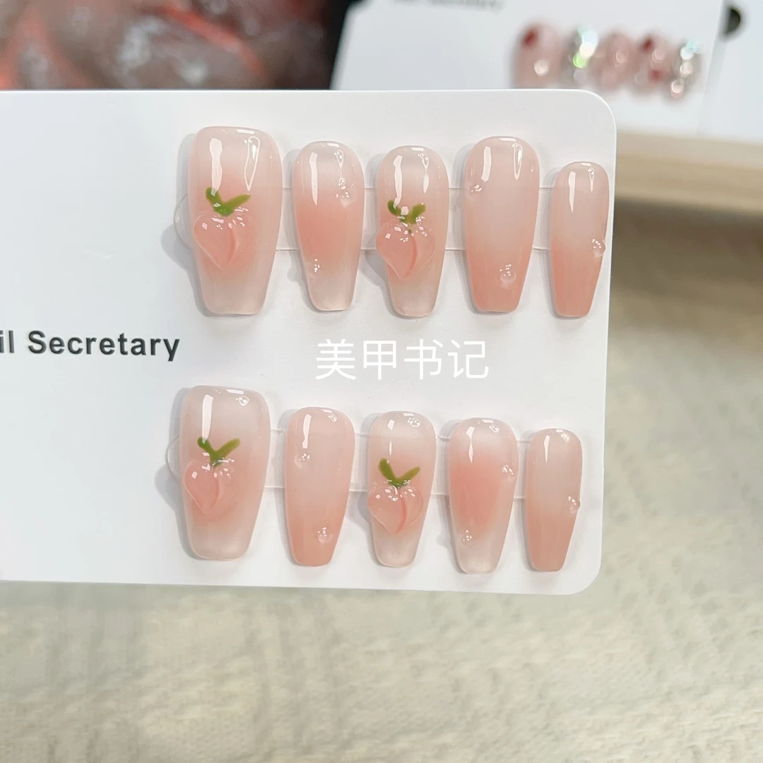 【元气樱桃】Simple Advanced纯手工穿戴甲反复佩戴美甲贴