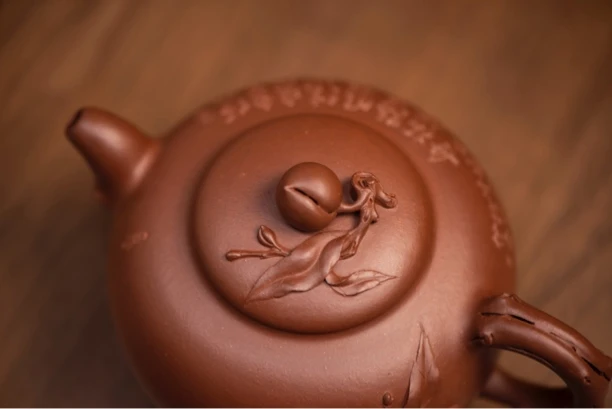 范黎风作品 原矿清水泥 碧桃壶