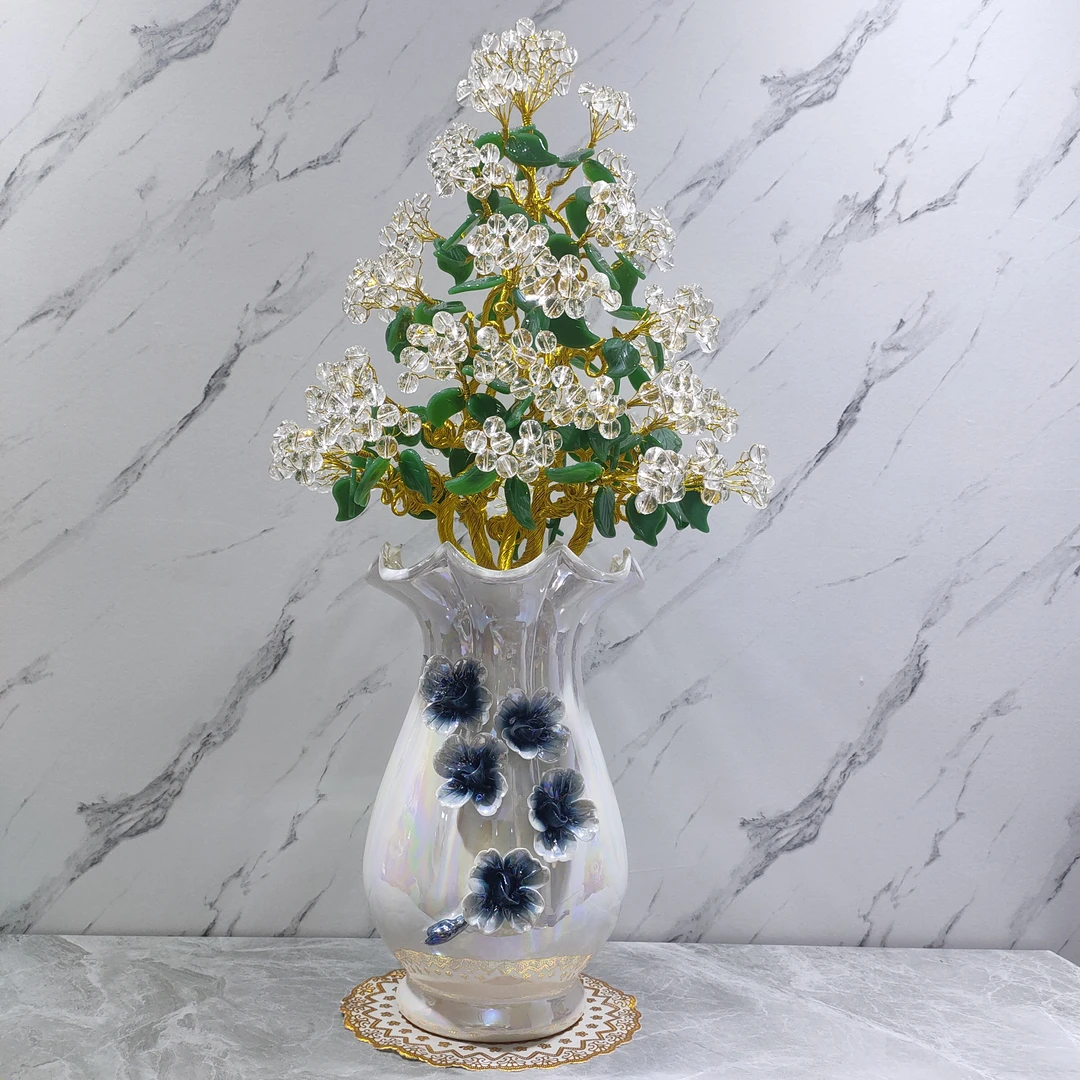 【卓越轻奢原创】五福临门福满福筒摆件陶瓷乔迁办公家居