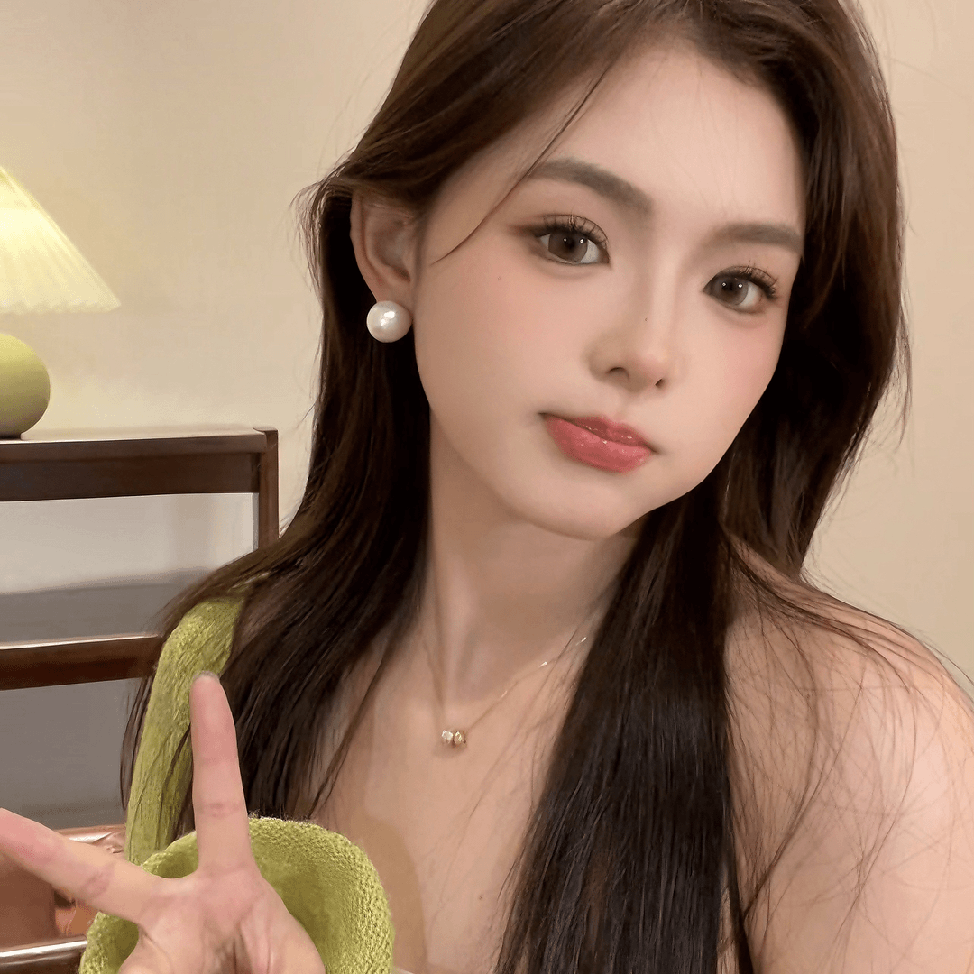 925银针耳饰 X645棉花珠珠耳钉百搭时尚气质