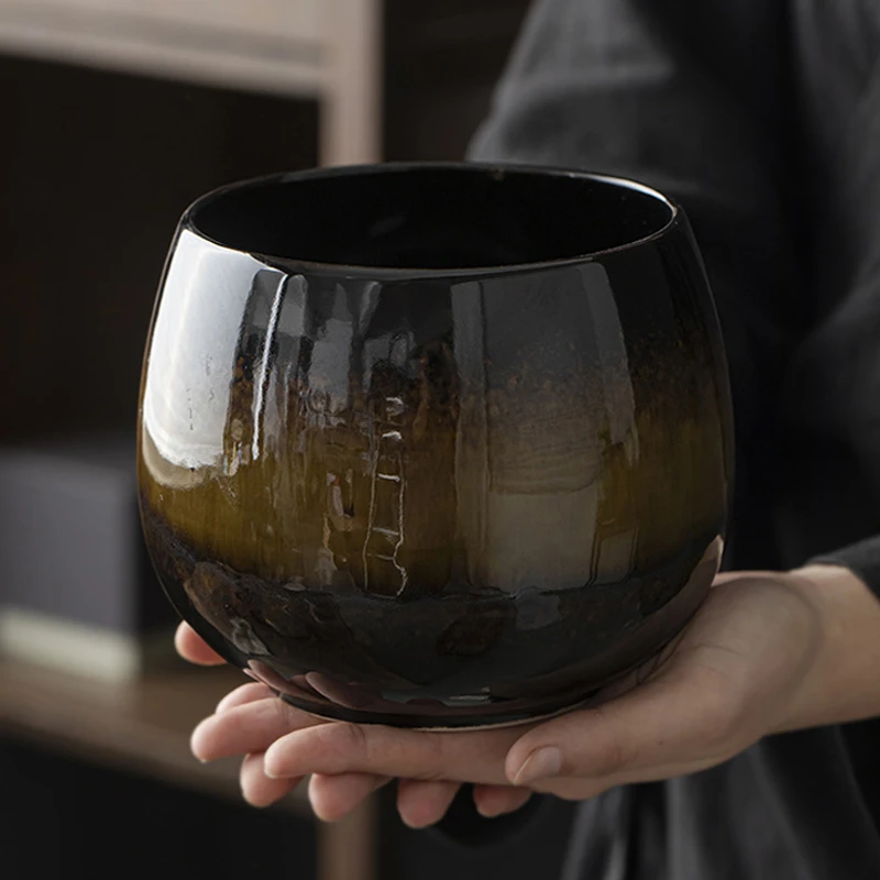 茶洗家用陶瓷茶渣缸桌面水盂建水茶水缸废水桶功夫茶道配件水洗