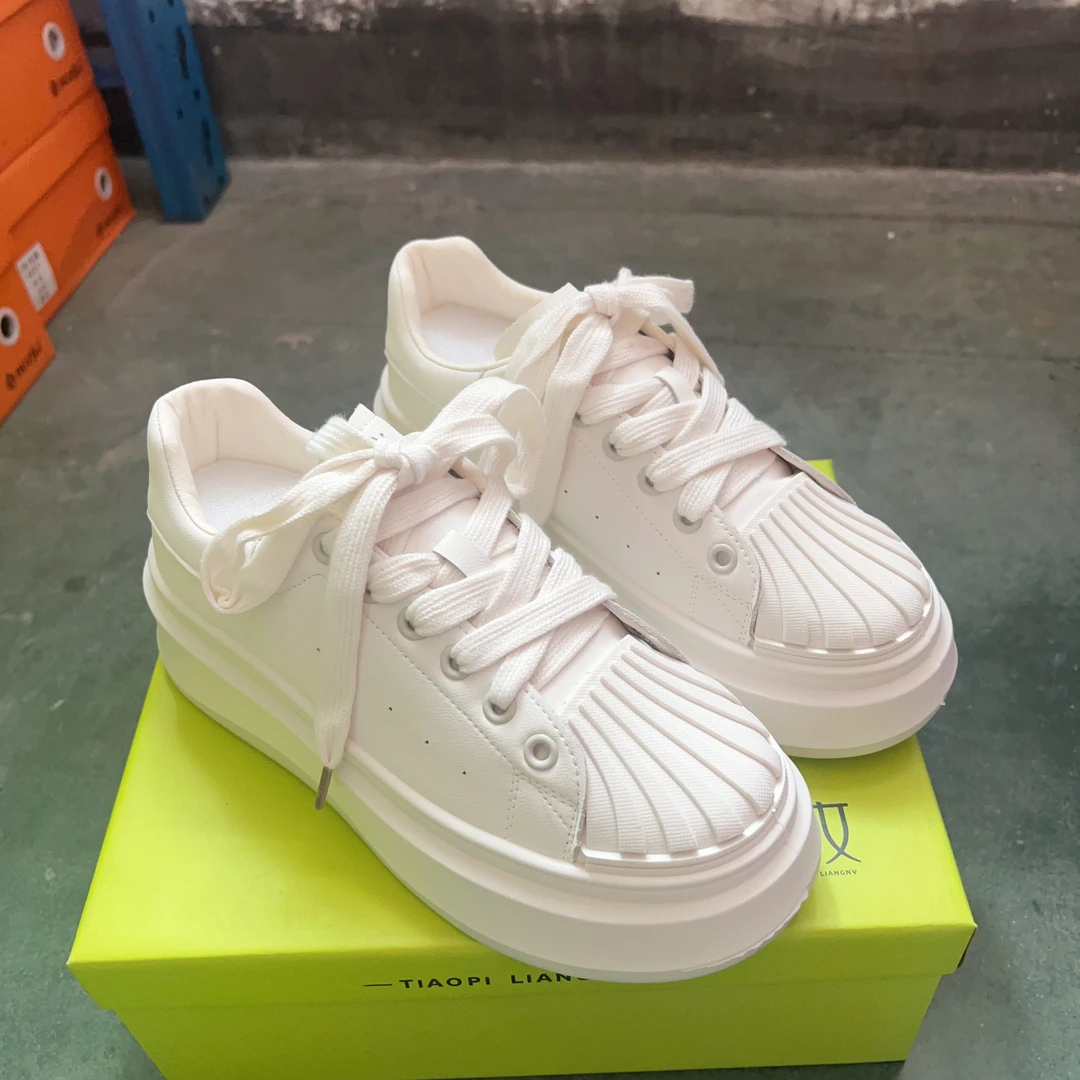 厚底小白鞋女百搭B01