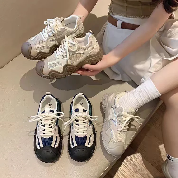 2024秋季新款老爹鞋港风休闲运动鞋登山鞋861