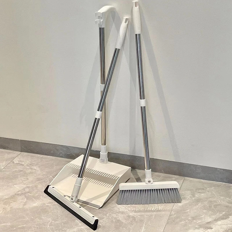加厚加大全新材料扫把簸箕套装组合卫生间刮水器魔法软毛扫地笤帚