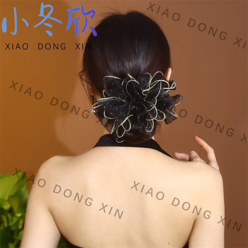 2023新款发绳蓬松花苞头皮筋多层显发量扎头发皮筋