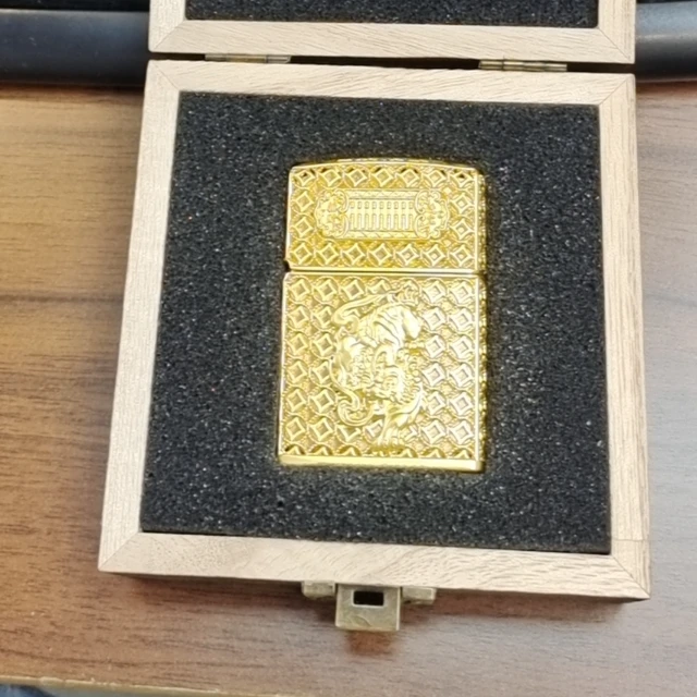 ZIPPO打火机205套甲花丝貔貅男士礼品送礼重甲机防风打火机收藏