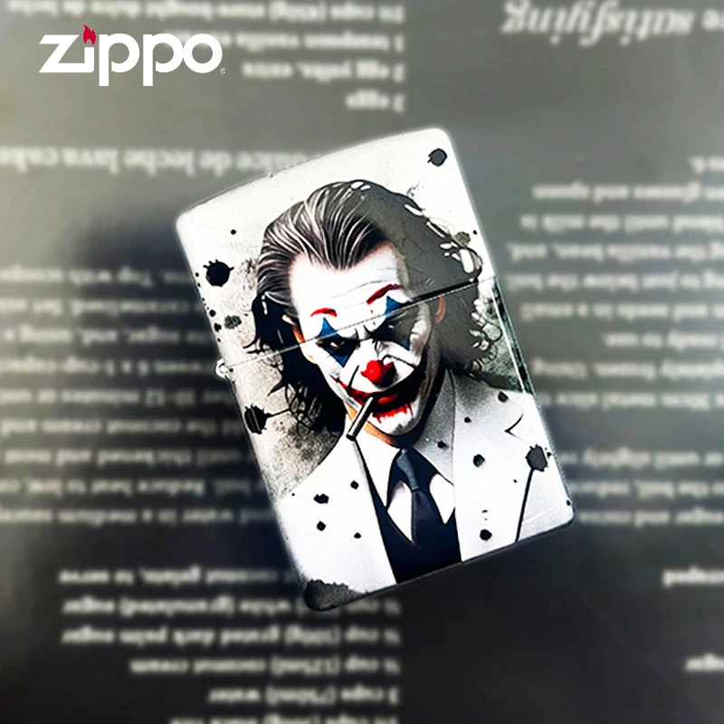 ZIPPO打火机正品 205彩印小丑 男士个性防风潮流创意送礼DY9802CY