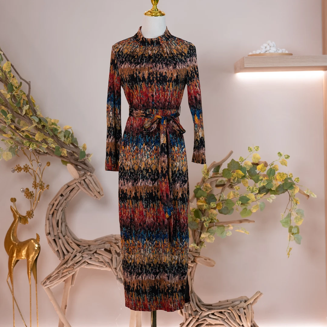 【妍格精选】高定时尚气质连衣裙yy 2310007