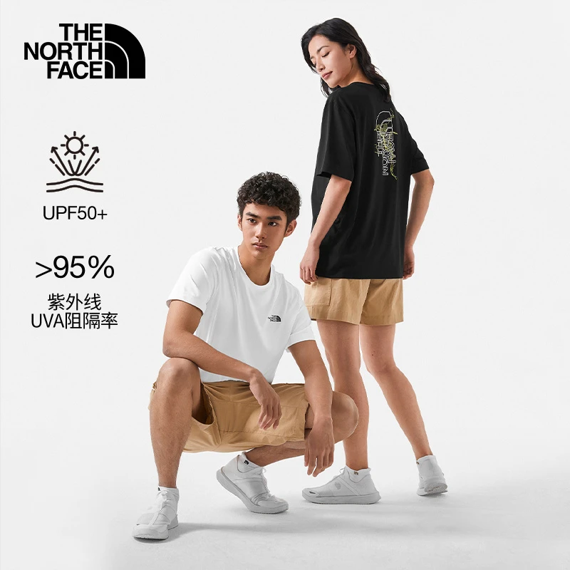 北面短袖T恤情侣款户外吸湿透气UPF防晒t恤新款TheNorthFace|88CA