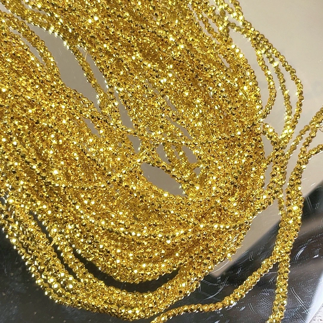 卡0.8球珠高品晶晶   金色 银色 DIY手链材料