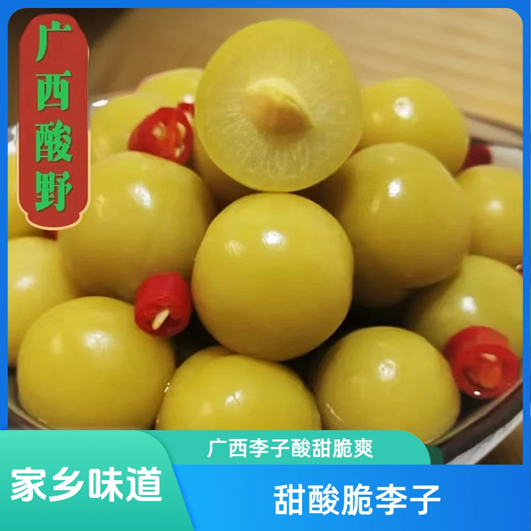 广西特产酸甜脆李子浸酸嘢腌制三月李泡酸料真空袋装1斤/袋脆爽