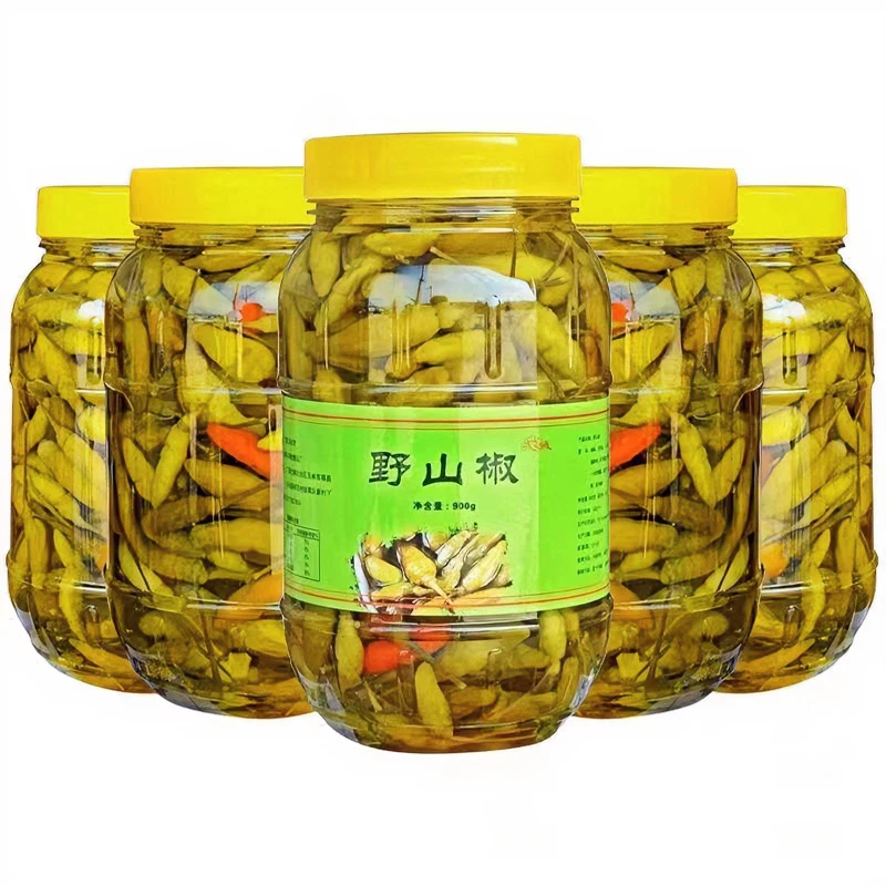 广西泡椒辣椒野山椒小米辣泡椒酸辣脆爽老坛泡制酸菜烤鱼佐料下饭