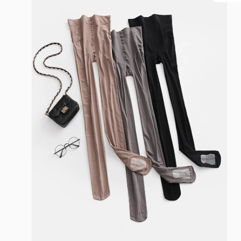 2025新款丝袜大码防勾丝120D微透肉加档不掉裆加长胖mm200斤高腰