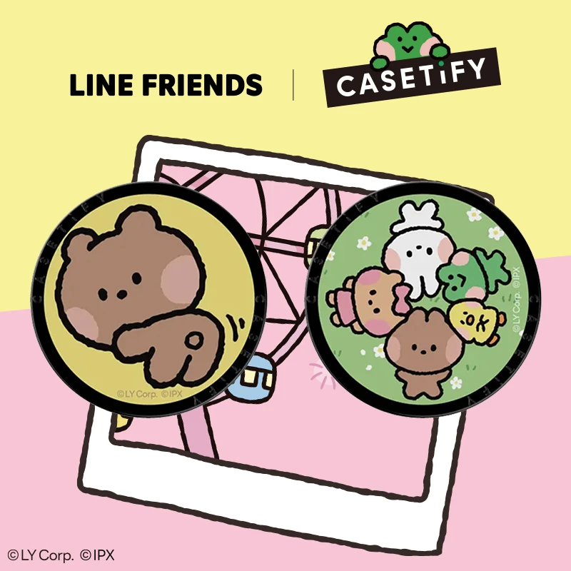 minini x CASETiFY联名 minini可爱卡通磁吸手机支架通用