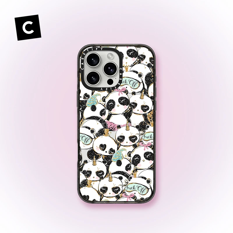 CASETiFY 熊猫热忱 适用iPhone16/15手机壳可爱ins
